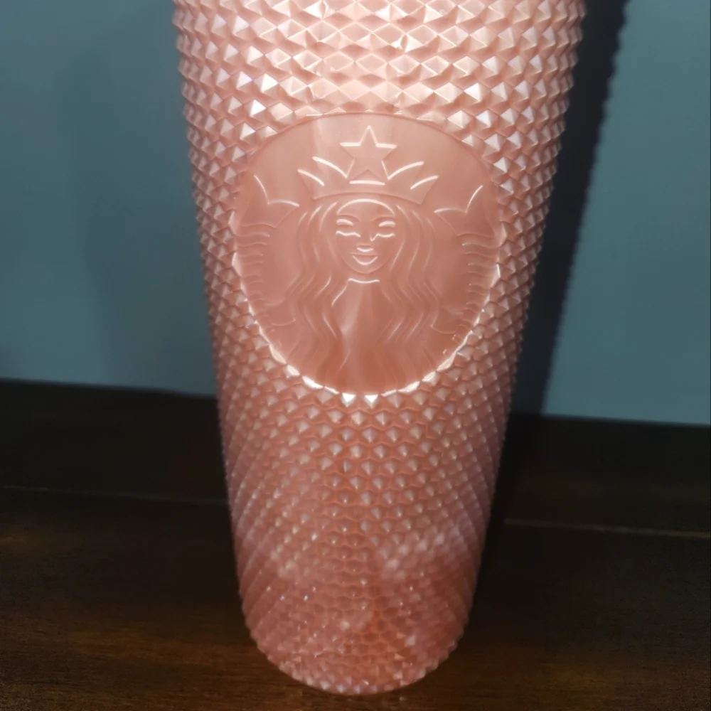 NEW STARBUCKS 2022 Valentine’s Soft Touch Pink Studded Venti 24oz Tumbler - Picture 3 of 8